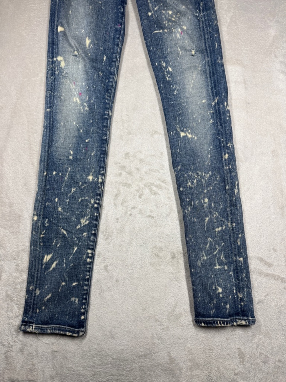Citizens of Humanity COH Avedon Starry Night Paint Bleach Skinny Blue Jeans 28 - Picture 6 of 17